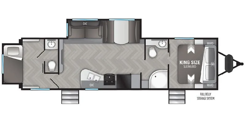 2020 Cruiser RV Shadow Cruiser SC289RBS floor plan