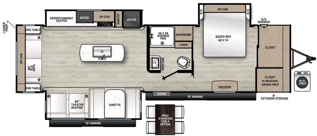 2024 Forest River Aurora 32RLTS - Floor plan
