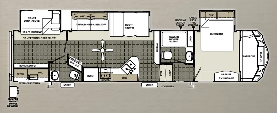 Forest River Sierra Select 357TRIP floor plan