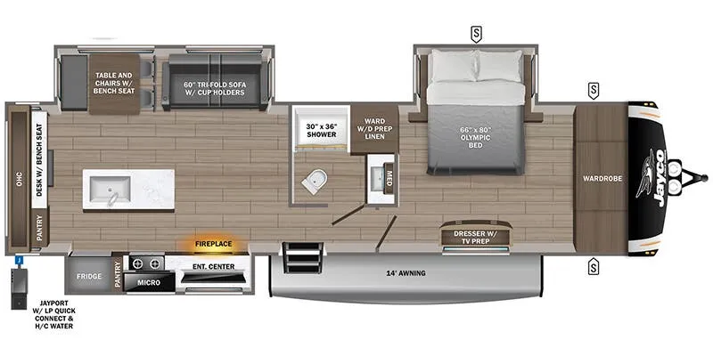2025 Jayco Eagle HT 320MKTS - Floor plan
