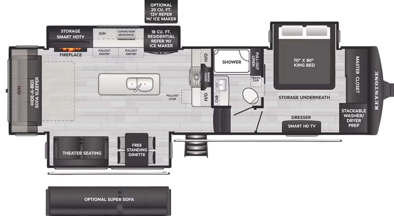 Keystone Alpine 3011CK floor plan