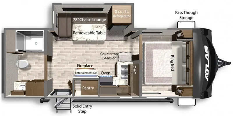 Dutchmen Atlas 2202RB floor plan