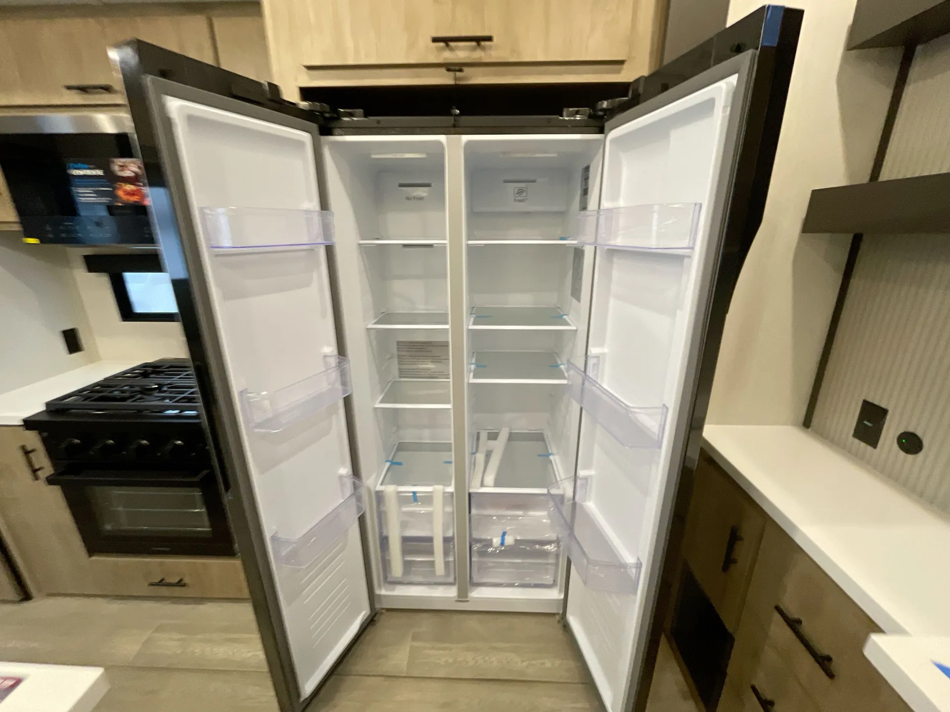 2026 Forest River Campsite Elite 32BAM — fridge open
