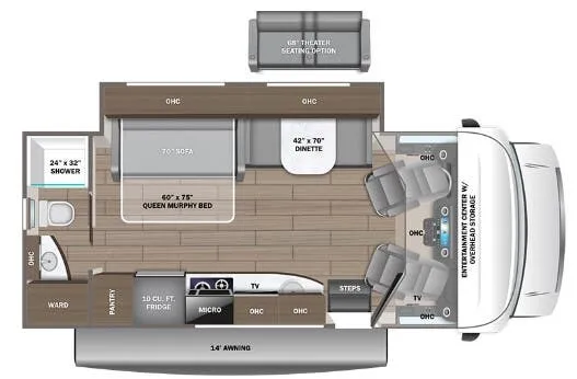 Entegra Coach Qwest SE 24R CANADA floor plan
