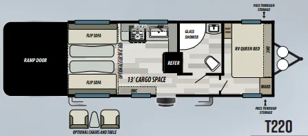 Forest River Sandstorm Sport T220 floor plan