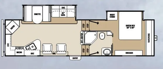 Coachmen Chaparral 286RKS floor plan