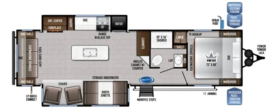 East to West Della Terra 292MK floor plan
