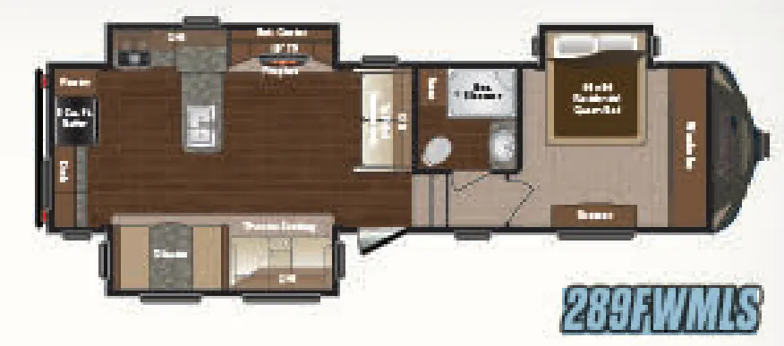 Keystone Sprinter 289FWMLS floor plan