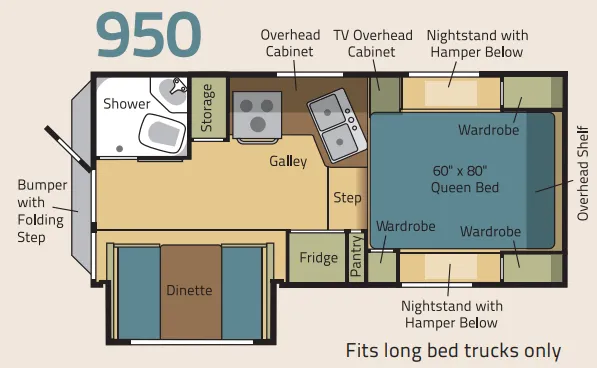 Adventurer Eagle Cap 950 floor plan