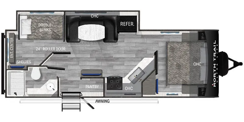 Heartland North Trail Ultra-Lite NT 24DBS floor plan