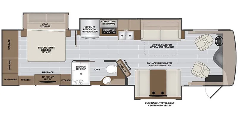 Holiday Rambler Nautica 33TL floor plan