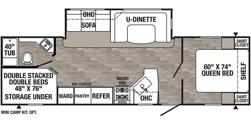 Palomino Puma XLE Lite 27RBQC floor plan