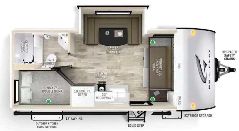 Wayfinder Go Play 188BHS floor plan