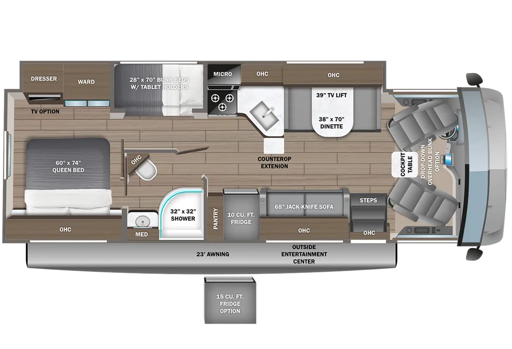2024 Entegra Coach Vision 29F floor plan