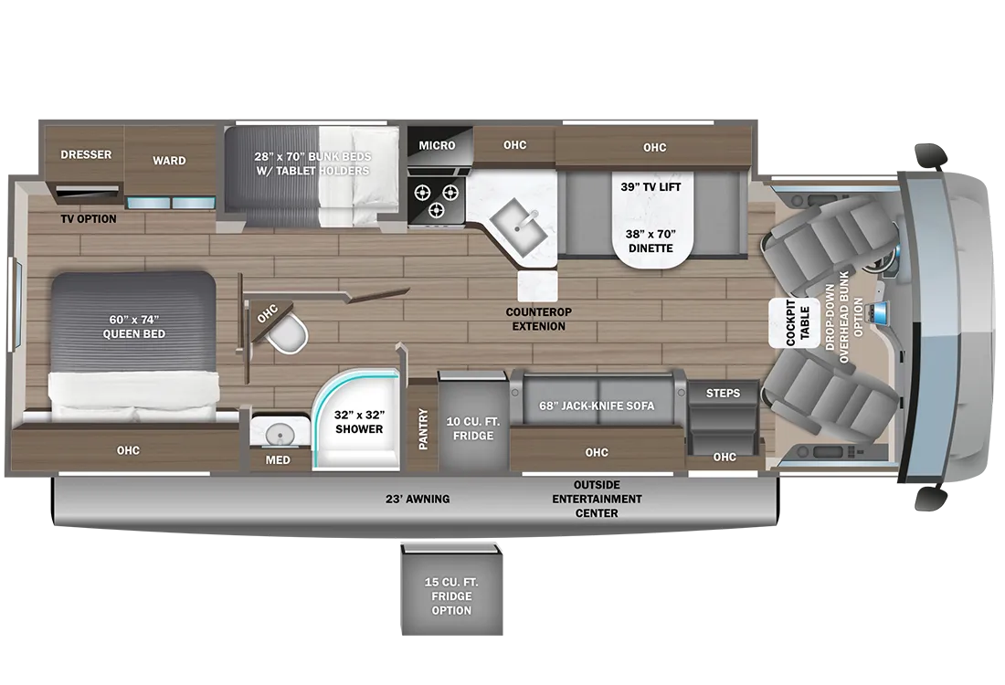 2024 Entegra Coach Vision 29F - Floor plan