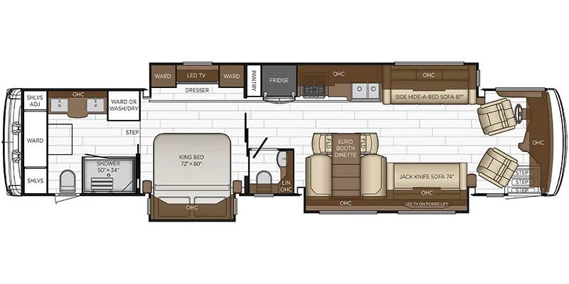 Newmar Dutch Star 4370 floor plan