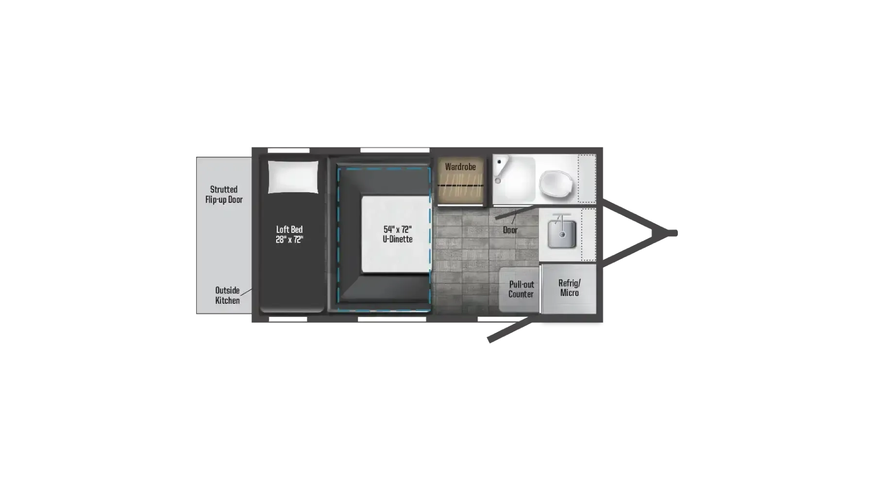 Winnebago HIKE 100 H1316DB floor plan