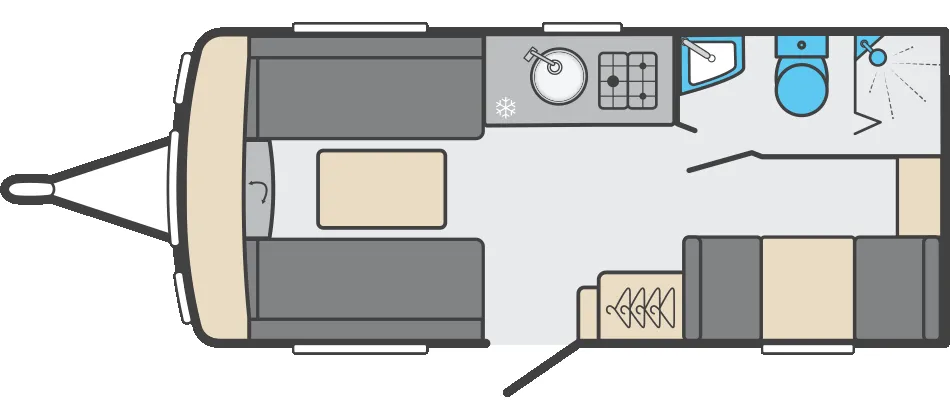 Swift Sprite 4 DB floor plan