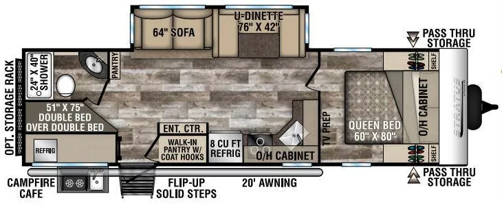 Venture RV Stratus SR281VBH floor plan