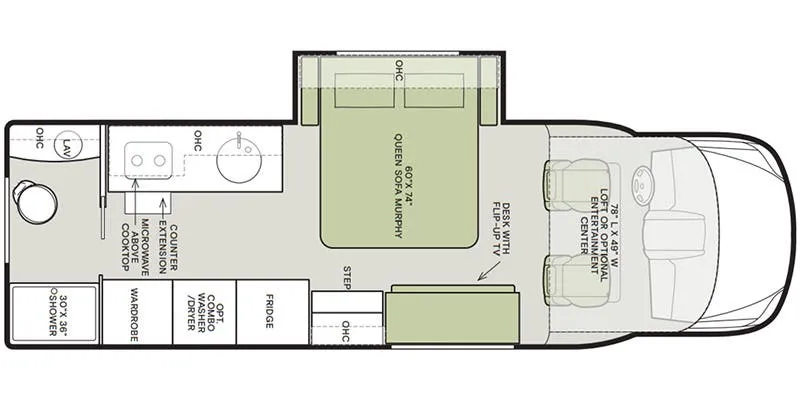 2023 Tiffin Wayfarer 25 JW floor plan