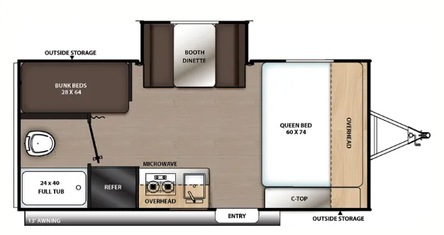 Coachmen Catalina Summit Series 7 7 174BHS floor plan