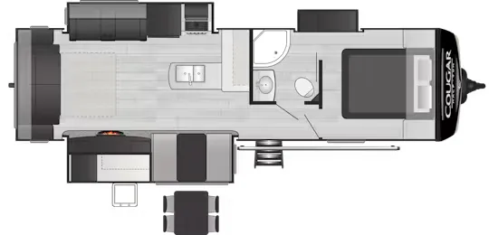 Keystone Cougar Half-Ton 29RLKWE floor plan