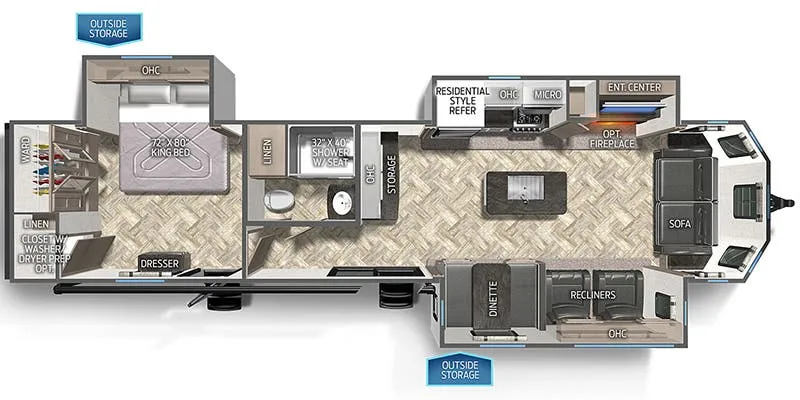 2023 Palomino Puma 37PFL floor plan
