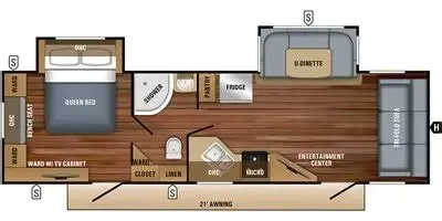 2018 Jayco White Hawk 29RL - Floor plan