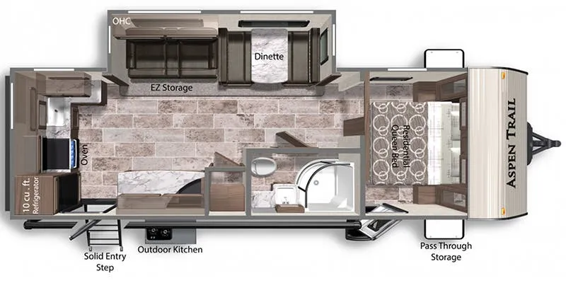 Dutchmen Aspen Trail 2610RKS floor plan