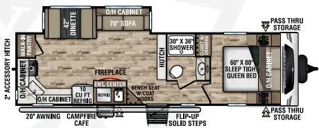 Venture RV SportTrek ST291VRK floor plan