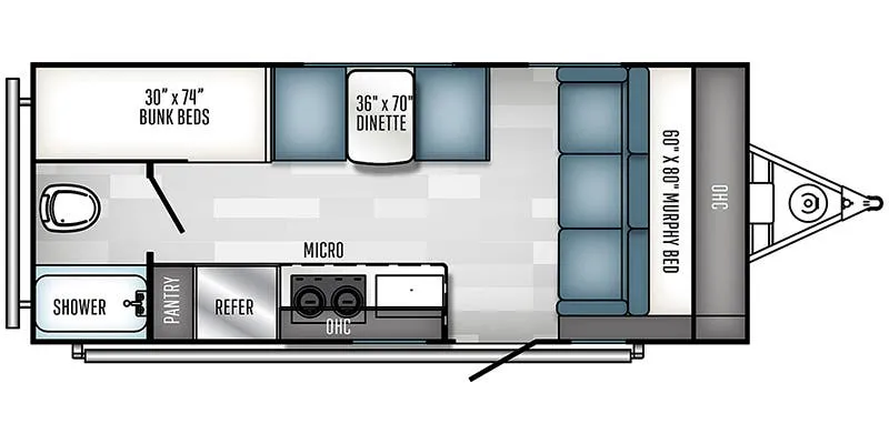 Palomino Real-Lite Mini 188 floor plan
