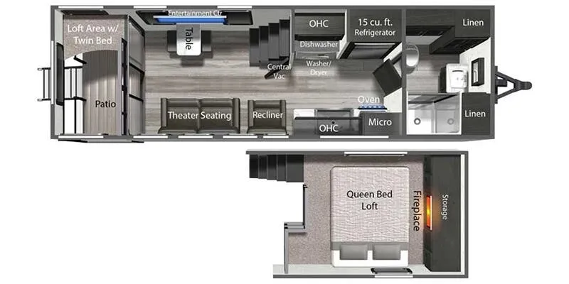 Dutchmen Aspen Trail Loft 260TH floor plan