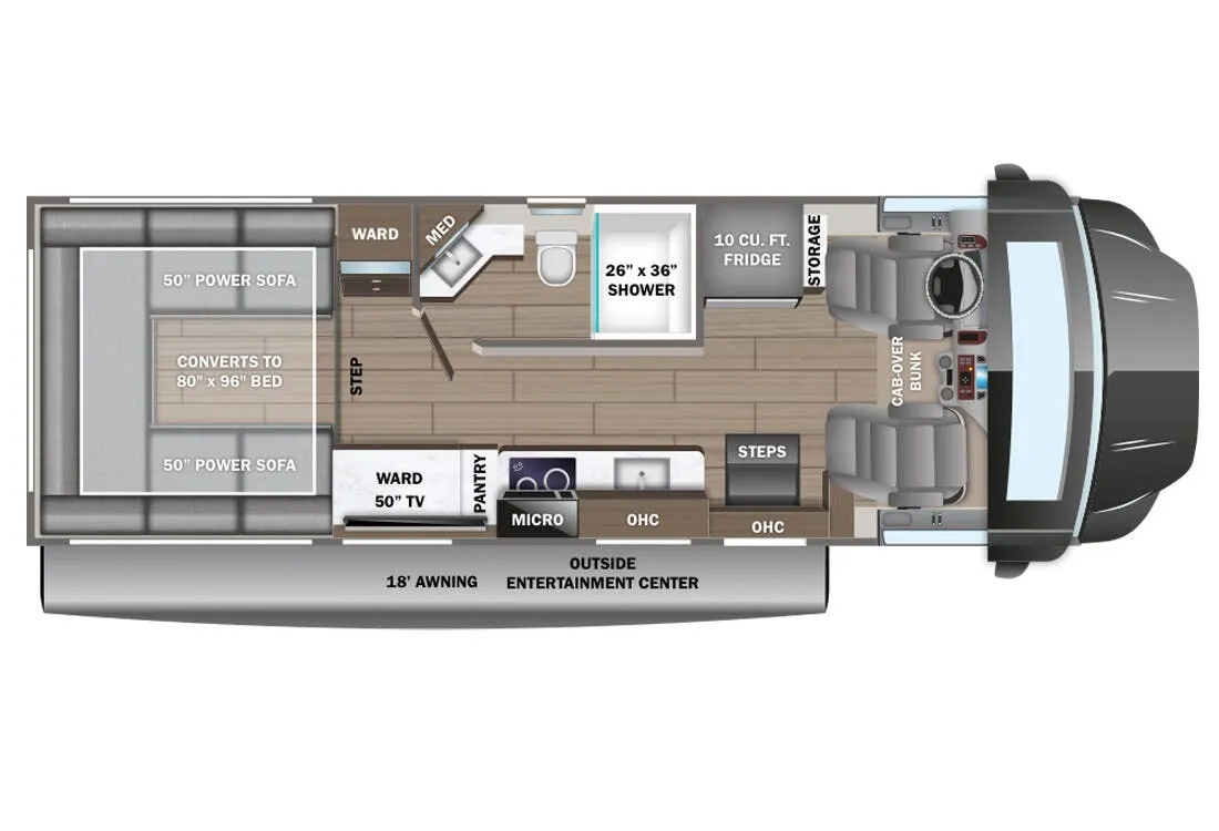2026 Entegra Coach Accolade XT 29T - Floor plan