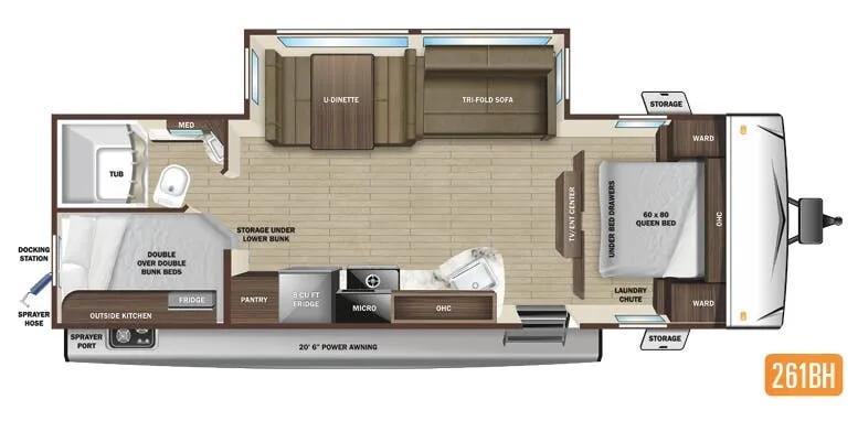 Highland Ridge Open Range Range Lite 261BH floor plan