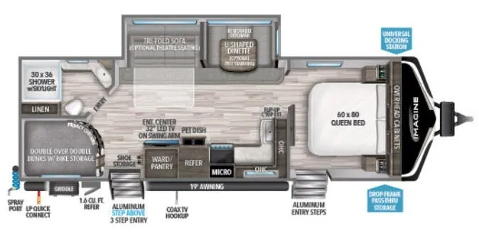 Grand Design Imagine 2800BH floor plan