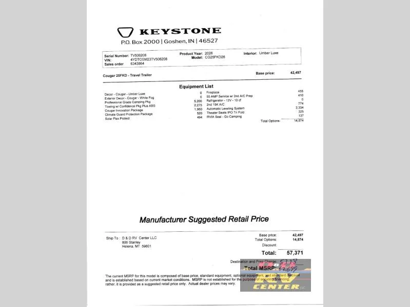 2026 Keystone Cougar Half-Ton 25FKD - Photo 4