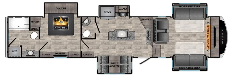 CrossRoads Volante 3851FL floor plan