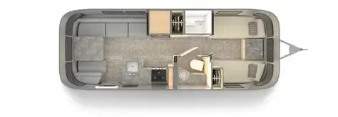 2023 Airstream Flying Cloud 25FB - Floor plan