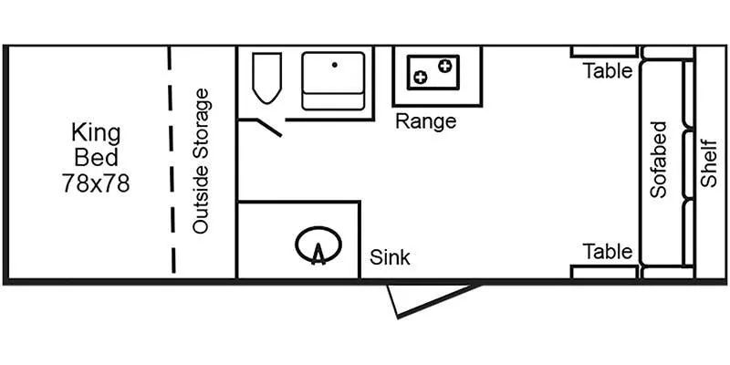 TrailManor 2518 Series KS floor plan