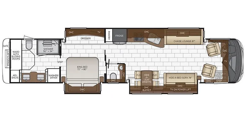 Newmar Mountain Aire 4533 floor plan