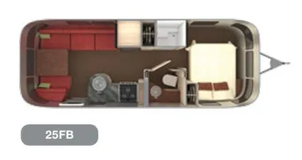Airstream International Serenity 25FB floor plan