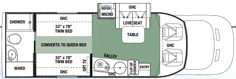 Forest River Forester TS TS2371 floor plan