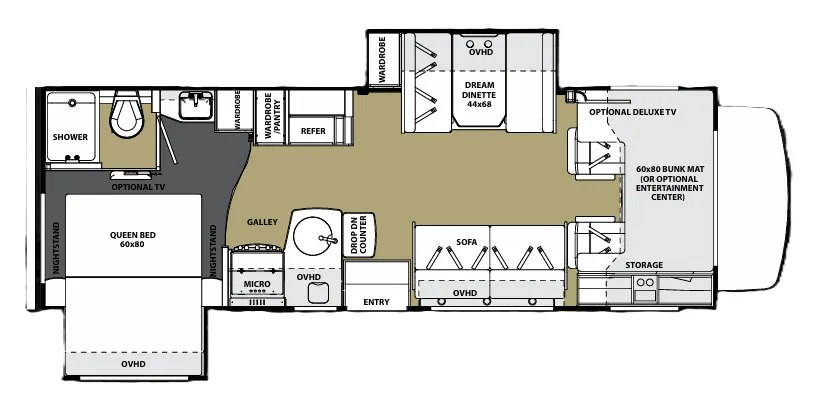 Forest River Sunseeker 2700DS floor plan