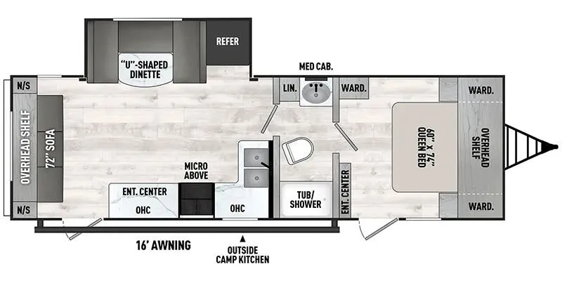Coachmen Clipper 6K Series 272RLS floor plan