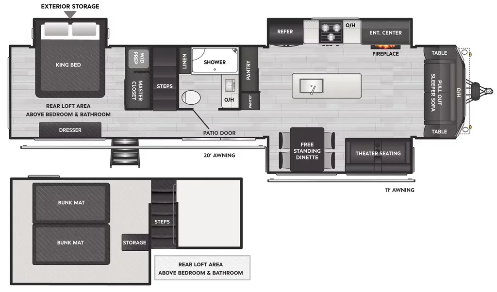 2027 Keystone Residence 401FSRL floor plan