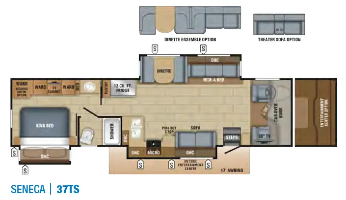 Jayco Seneca 37TS floor plan