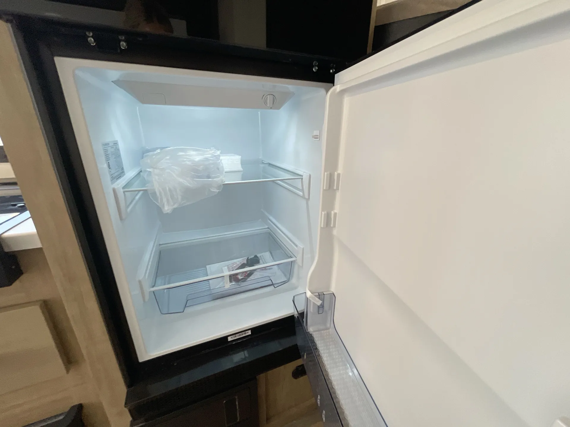 2027 Forest River Cherokee Wolf Pup 17JW — fridge open