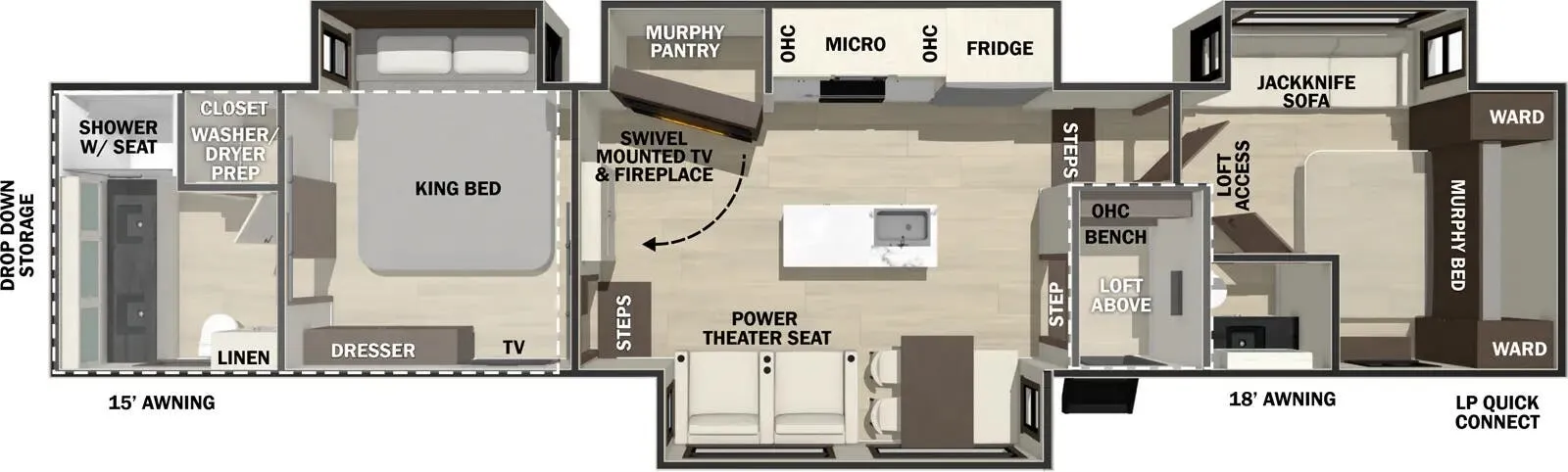 2026 Forest River Cedar Creek 381MUD - Floor plan