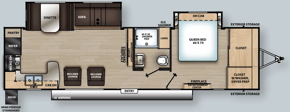 Forest River Aurora 31KDS floor plan