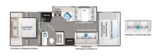 Thor Motor Coach Echelon LC28 floor plan